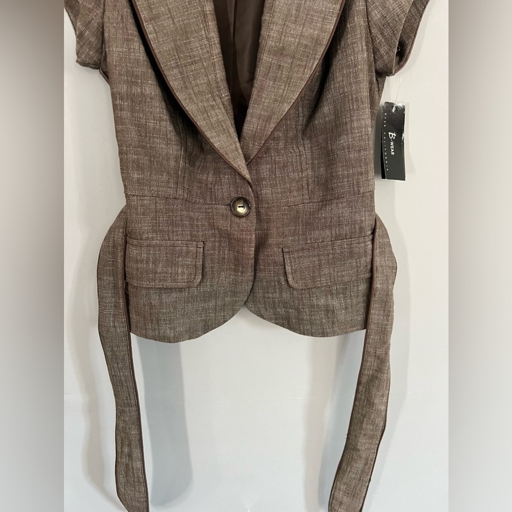 Byer California NWT - Women’s Brown suit Jacket Sz SM - Picture 5 of 9